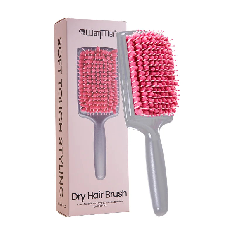 WANMEI Women's Hair Dryer Comb Microfiber Bristles Quick Absorbent Drying Brush Hair Care Protection