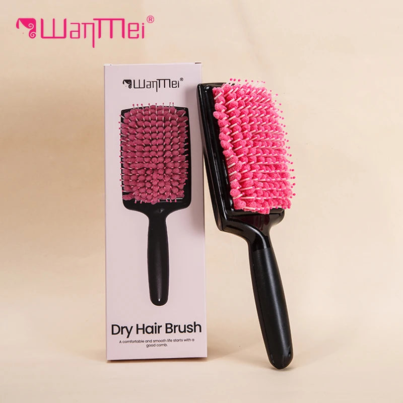 WANMEI Women's Hair Dryer Comb Microfiber Bristles Quick Absorbent Drying Brush Hair Care Protection