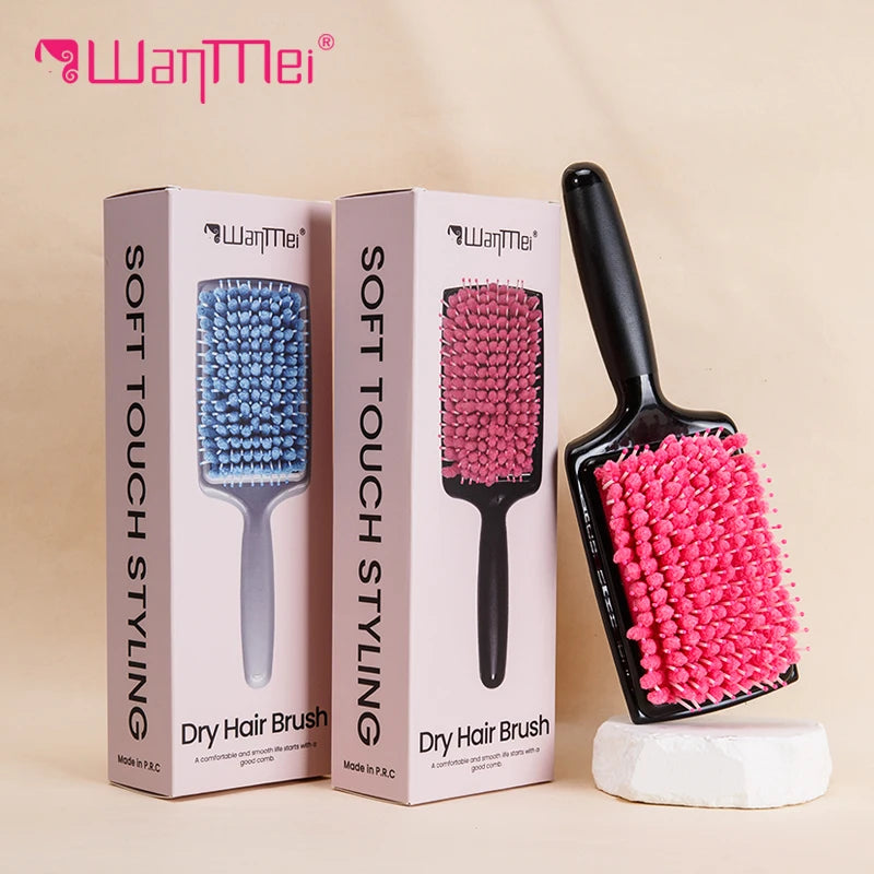 WANMEI Women's Hair Dryer Comb Microfiber Bristles Quick Absorbent Drying Brush Hair Care Protection
