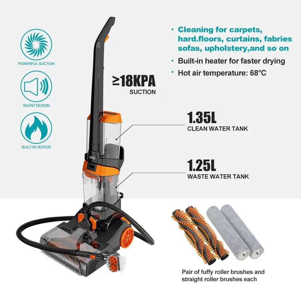 Carpet washing sofa, spray suction integrated small multi-functional carpet cleaning machine