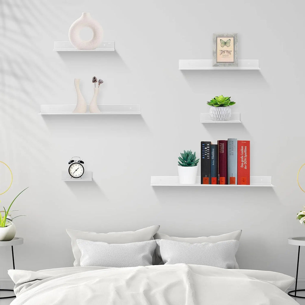 Floating Bathroom Shelves Storage Wall Rack Home Organizer Ledge Hardwares Cabinet Kitchen Toilet Accessories