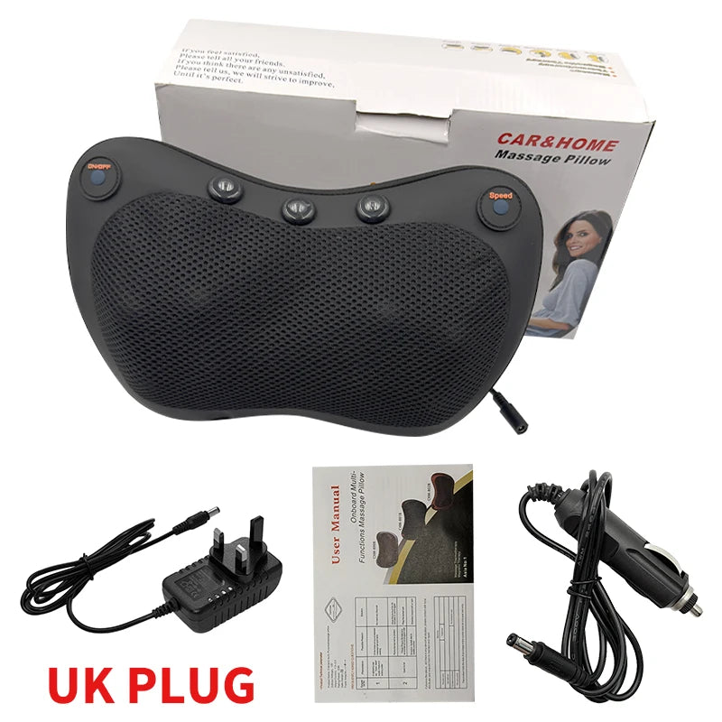 Electric Cervical Massager Neck Stretcher Pulse Hot Compress Vibration Massage Spine Support Massager Neck Traction Relax Pillow