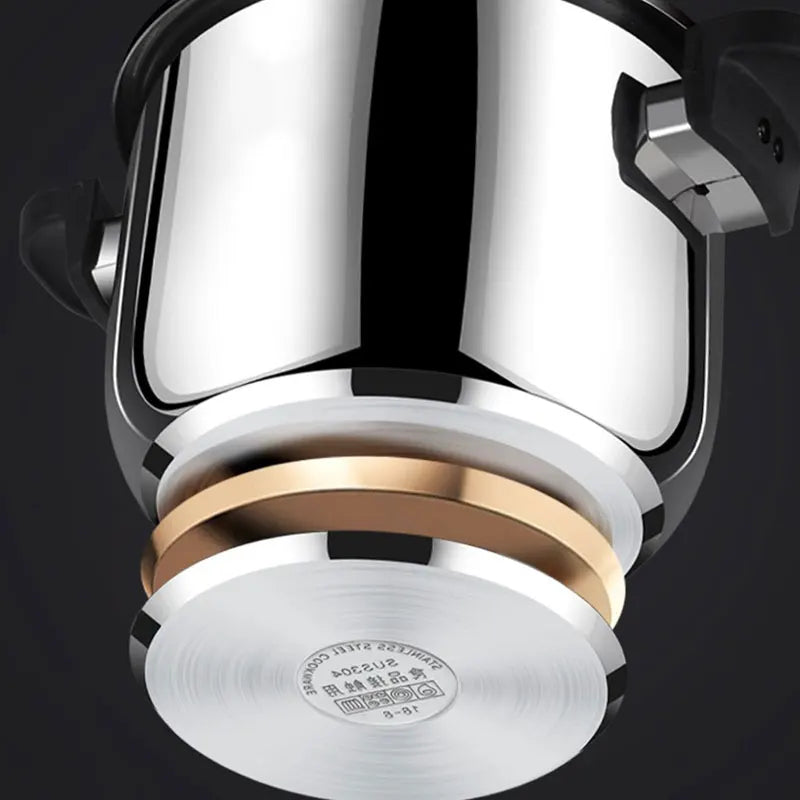 Orange Kitchen Pressure Cooker 4L/6L/8L Stainless Steel Explosion-proof Fast Cooking Pressure Pot Gas & Induction Compatible