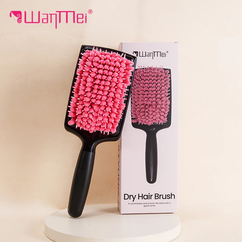 WANMEI Women's Hair Dryer Comb Microfiber Bristles Quick Absorbent Drying Brush Hair Care Protection