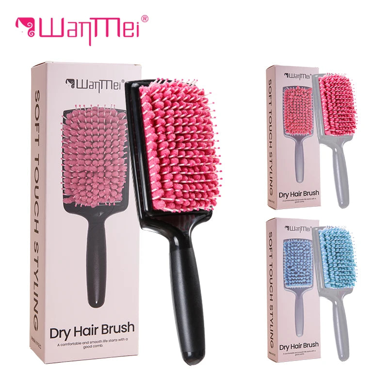 WANMEI Women's Hair Dryer Comb Microfiber Bristles Quick Absorbent Drying Brush Hair Care Protection
