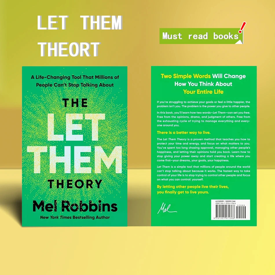 Best Books The Let Them Theory/Sustain Me/Self Heal By Design/Money Psychology/Atomic Habits/Changing Thinking/48 Laws of Power