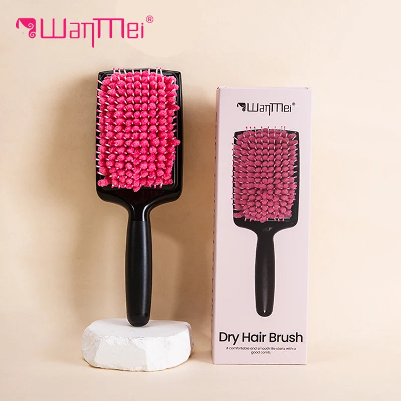 WANMEI Women's Hair Dryer Comb Microfiber Bristles Quick Absorbent Drying Brush Hair Care Protection
