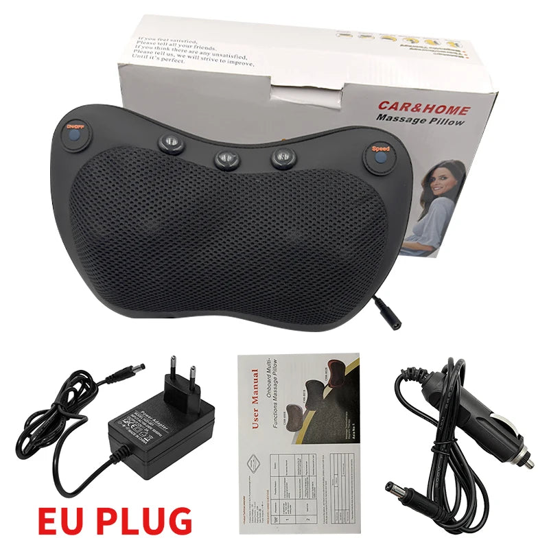 Electric Cervical Massager Neck Stretcher Pulse Hot Compress Vibration Massage Spine Support Massager Neck Traction Relax Pillow